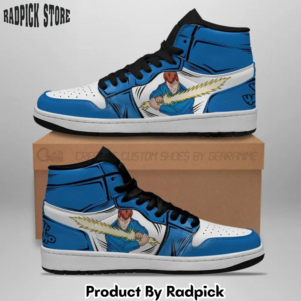 Yu yu hakusho kazuma kuwabara air jordan high top sneakers anime mn08  rp0359255